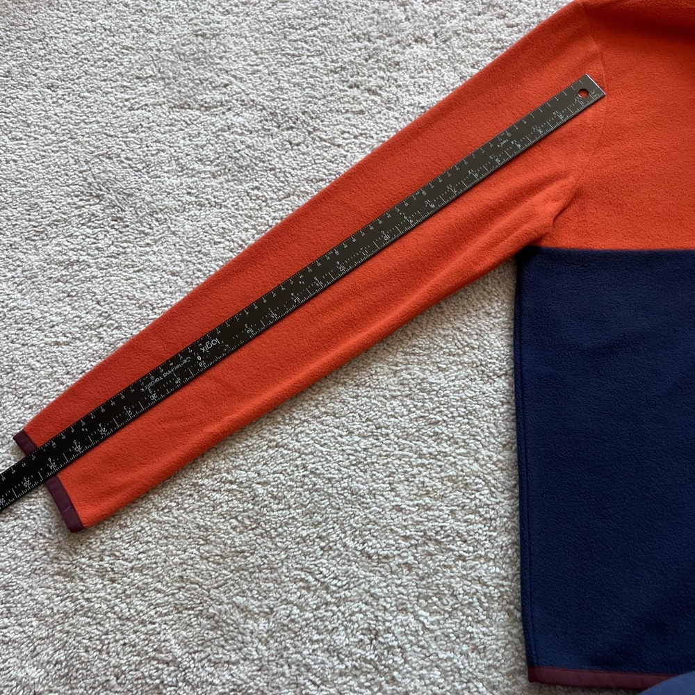 Cotopaxi Amado 1/2 Zip Fleece Pullover Womens M Orange Colorblock Lightweight - Picture 11 of 12